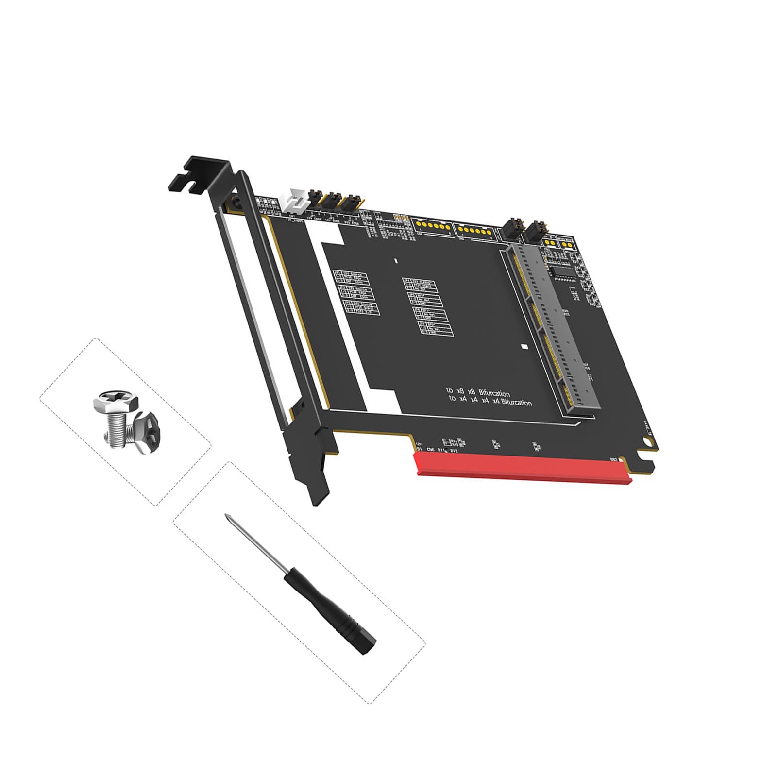 Server PCIe5.0 a 4C+Convertitori Scheda per 400G 800G Aggiornamenti di rete Non perdita di larghezza di banda