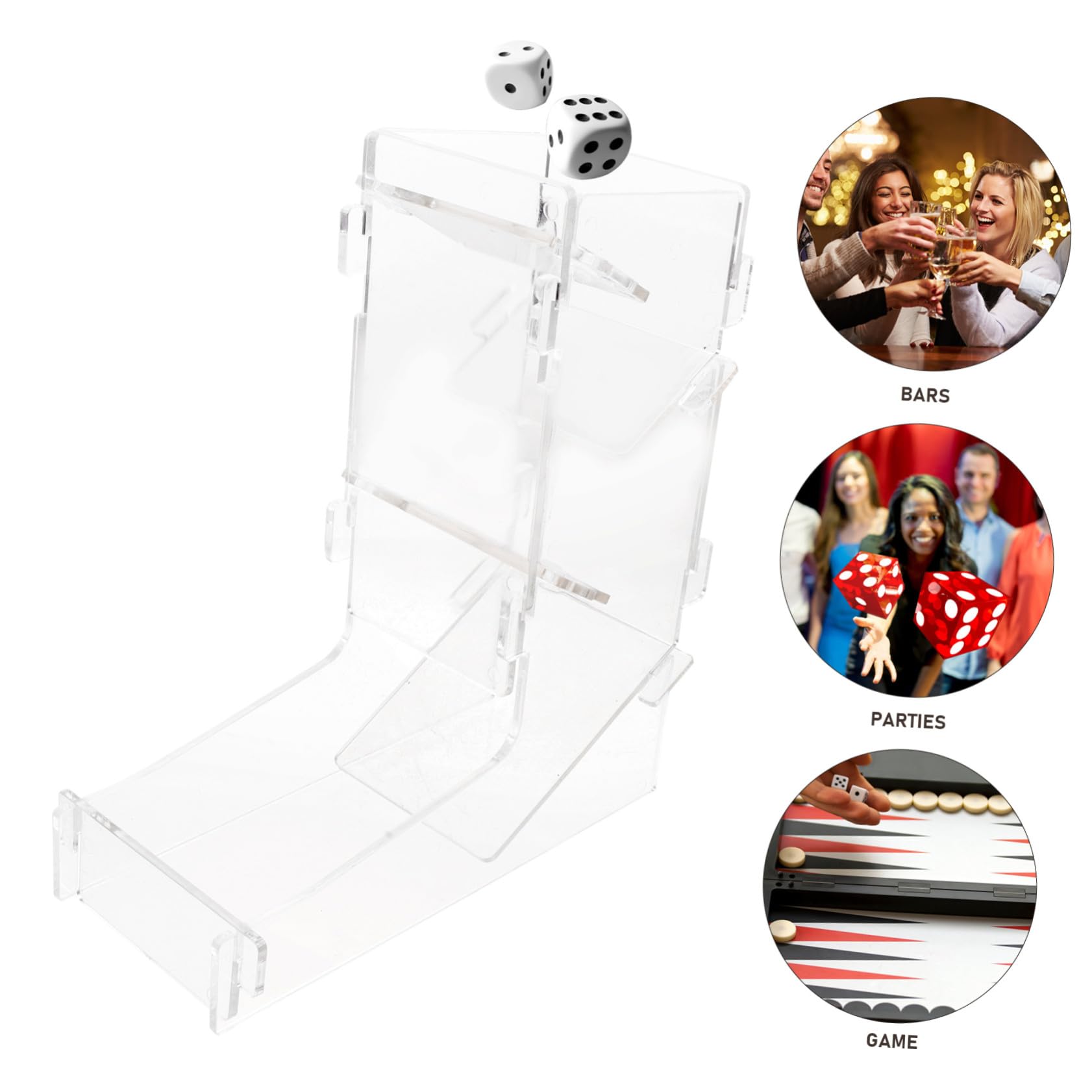 Tour à Dés Pratique en Acrylique 1 Pièce, Accessoire Jeu de Rôle