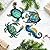 Set of 4 Metal Outdoor Wall Art Decor, Blue Turtle Fish Crab and Seahorse Suitable for Beach Ocean Pool Decor, Metal Yard Fence Garden Children Room Bathroom Livingroom Wall Decoration