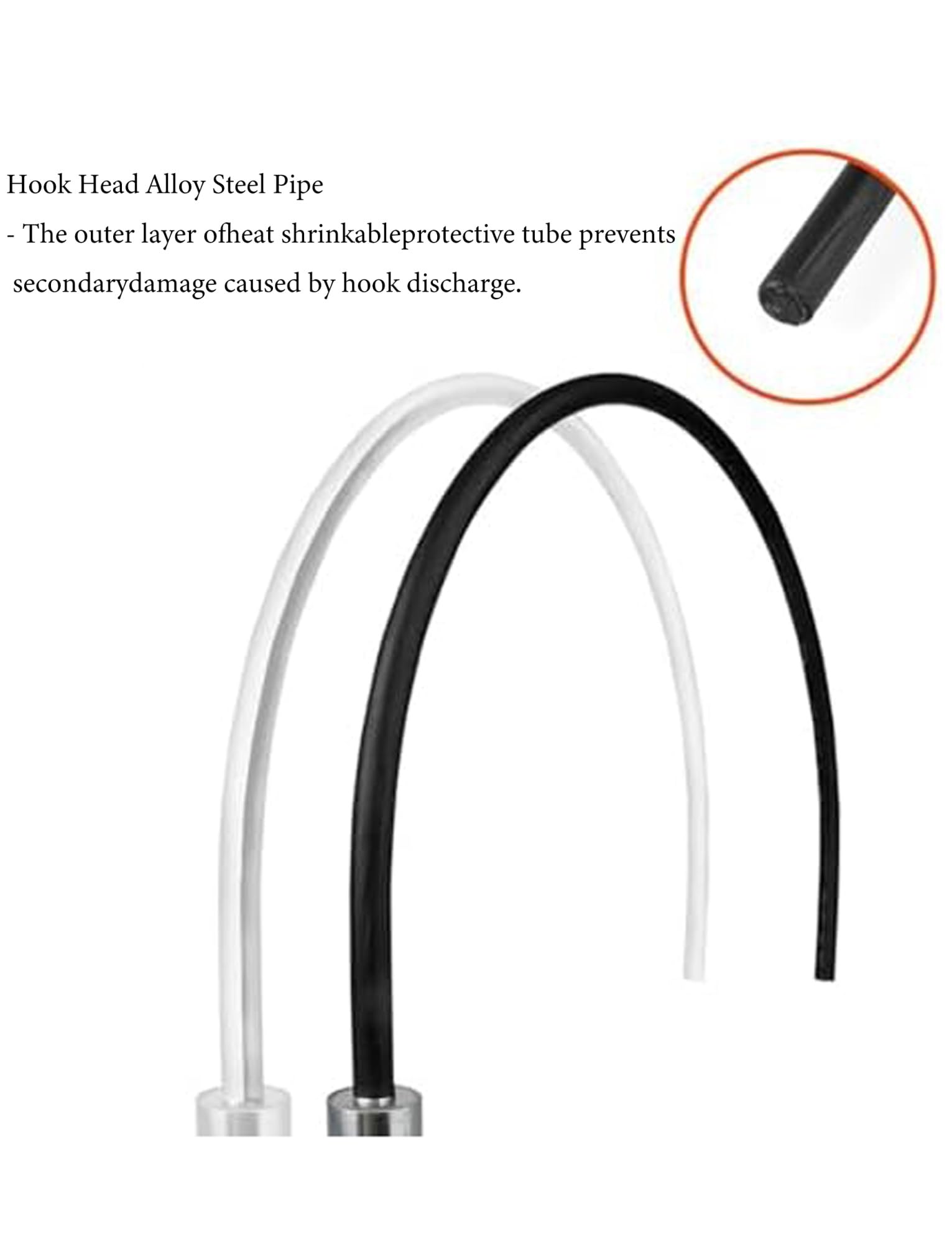 Lightweight Insulated Handle Rescue Hooks With 40cm Opening, 1m 1.5m 2m Long Fiberglass Security Tools Pole Life-Saving Pull Rod, High Voltage Insulated Rescue Hook(1m/3.3ft)(Yellow,2m/6.6ft)