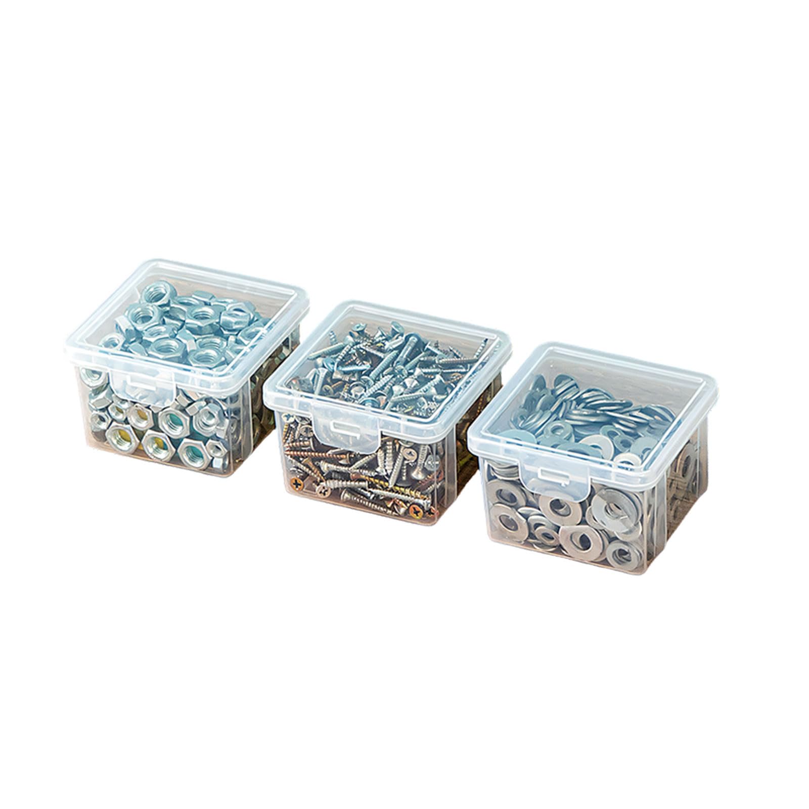 Zbiianxer Three Trumpets Durability Storage Container For Tools Box Optional Package To Keep Screws Nut Bolts Neatly Sorted Tool Container