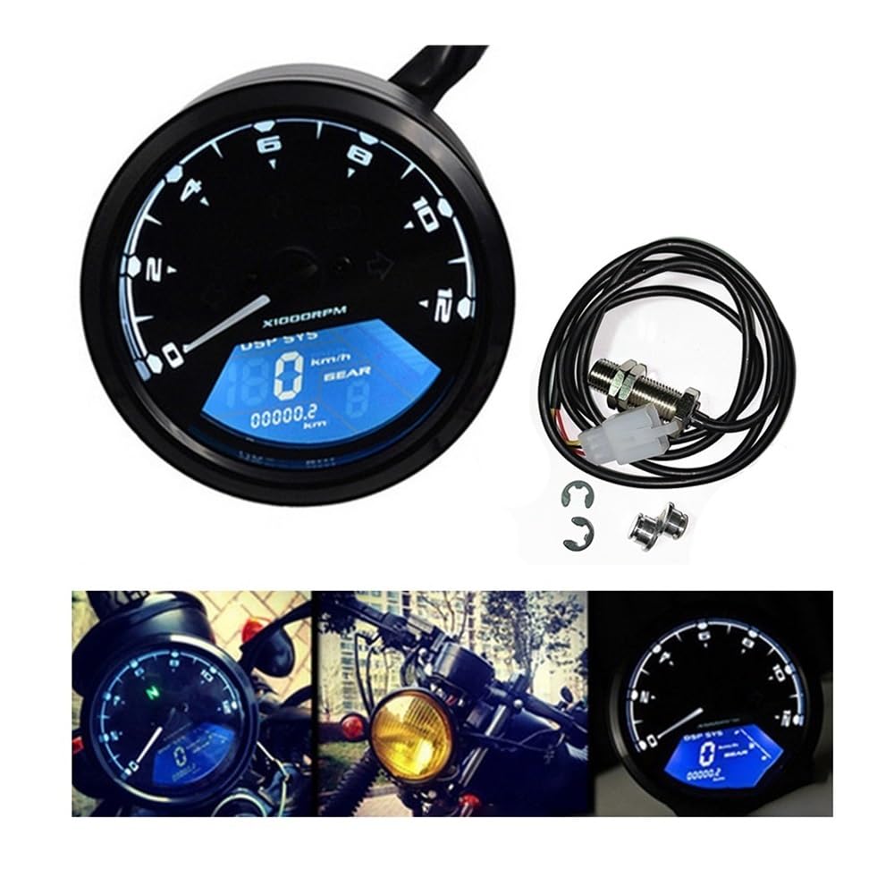 Amazon.co.jp: オートバイ用デジタルタコメーター デジタルオートバイ