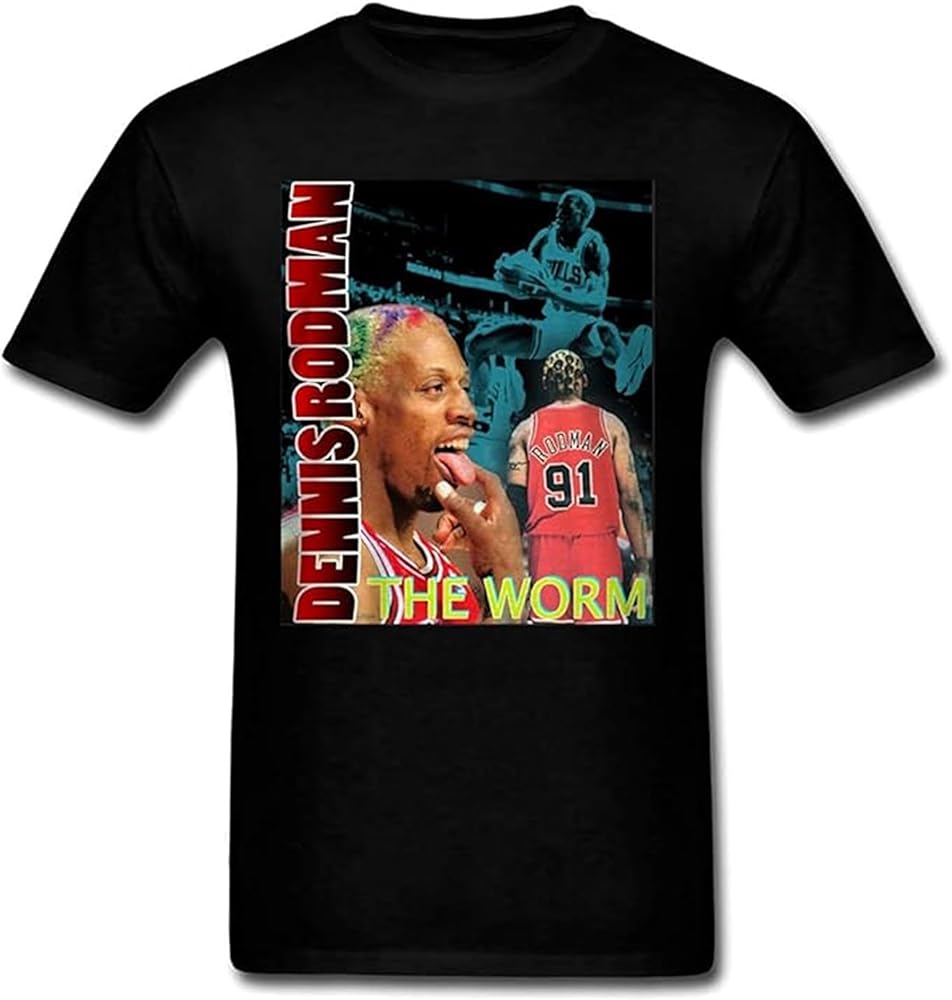 Amazon.co.jp: [YaoanFF] デニス・ロッドマン Tシャツ 半袖 メンズ
