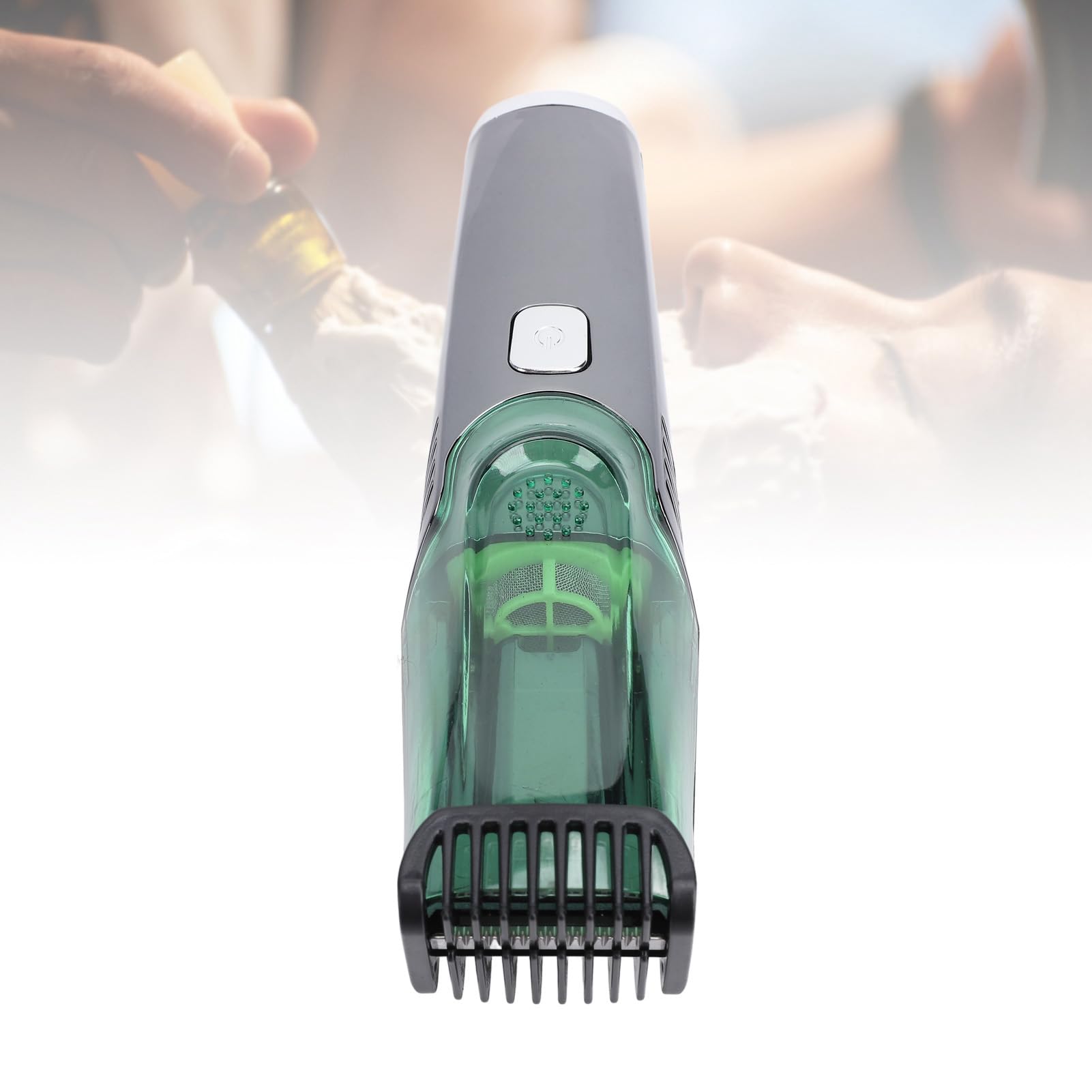 Vakuum-Haarschneider, Haarschneider, Geräuschloses Pflegeset, Schnurrbart, Koteletten, LED-Vakuum-Haarschneider, Geräuschloser, Leichter Haarschneider für Effiziente Haarschnitte
