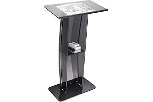 VEVOR Acrylic Podium: Clear Pulpits Acrylic for Church, Office, and School