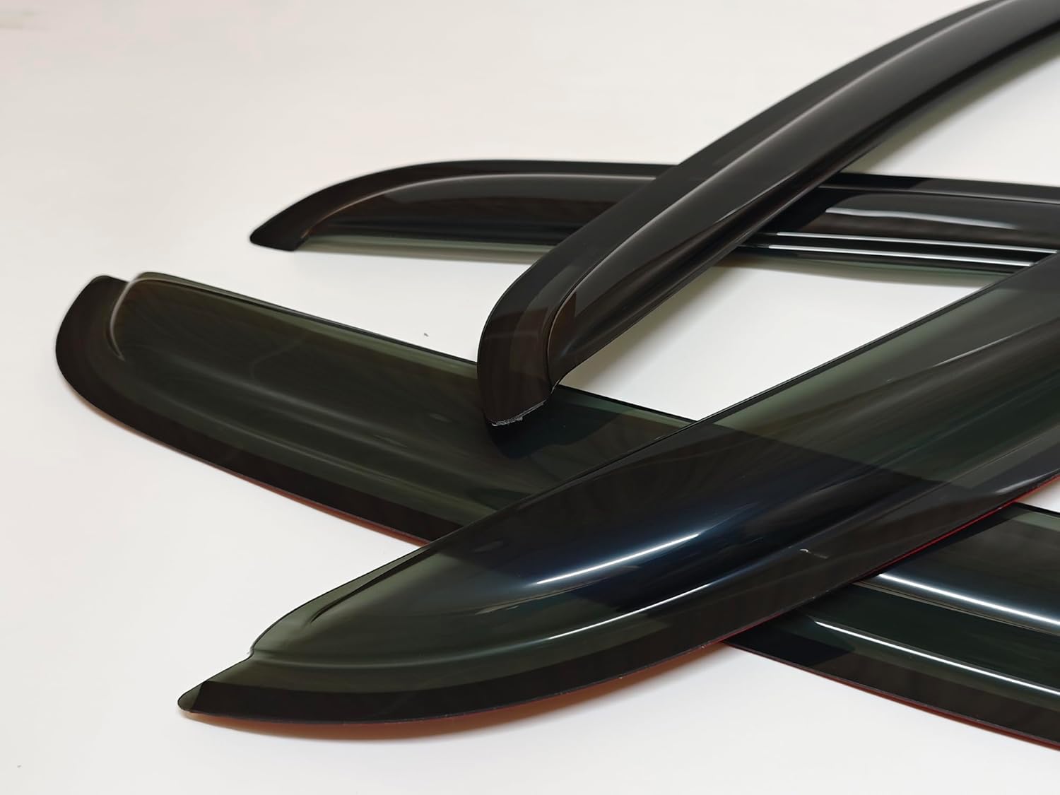 Smoke Tinted Window Sun Rain Visor Vent Guard Deflector Shade Compatible with Chevrolet Tahoe 2007-2014