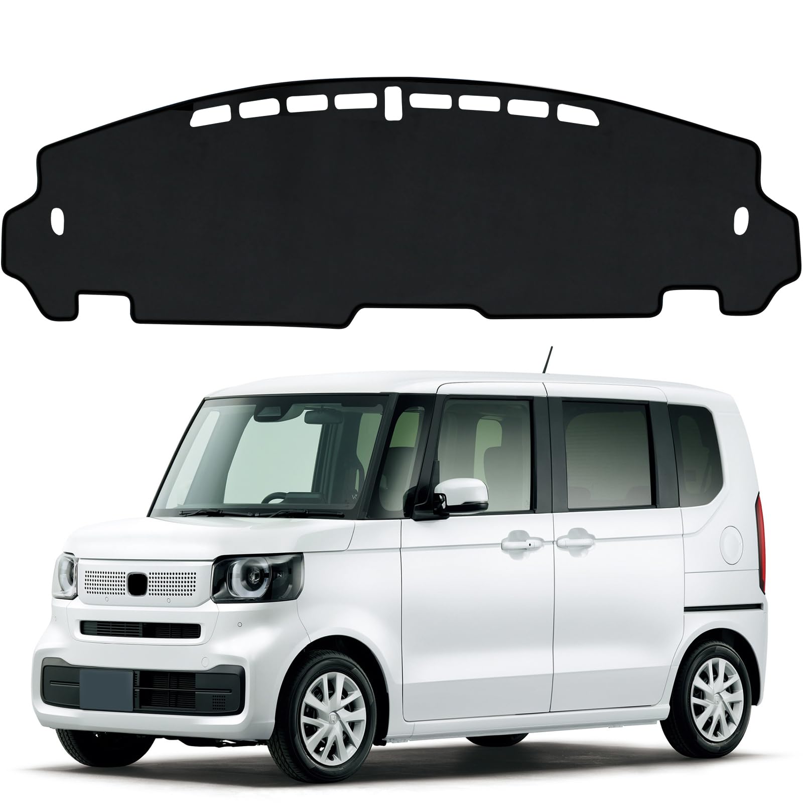 | 新型 N-BOX JF5 JF6 ダッシュボードマット 車種専用設計 NBOX エヌボックス NBOXカスタム 3代目 日焼け防止  車内 ダッシュボードカバー ダッシュボード 保護マット インテリア アクセサリー 内装パーツ (N-BOX JF5 JF6 サンシェード内蔵なし用)