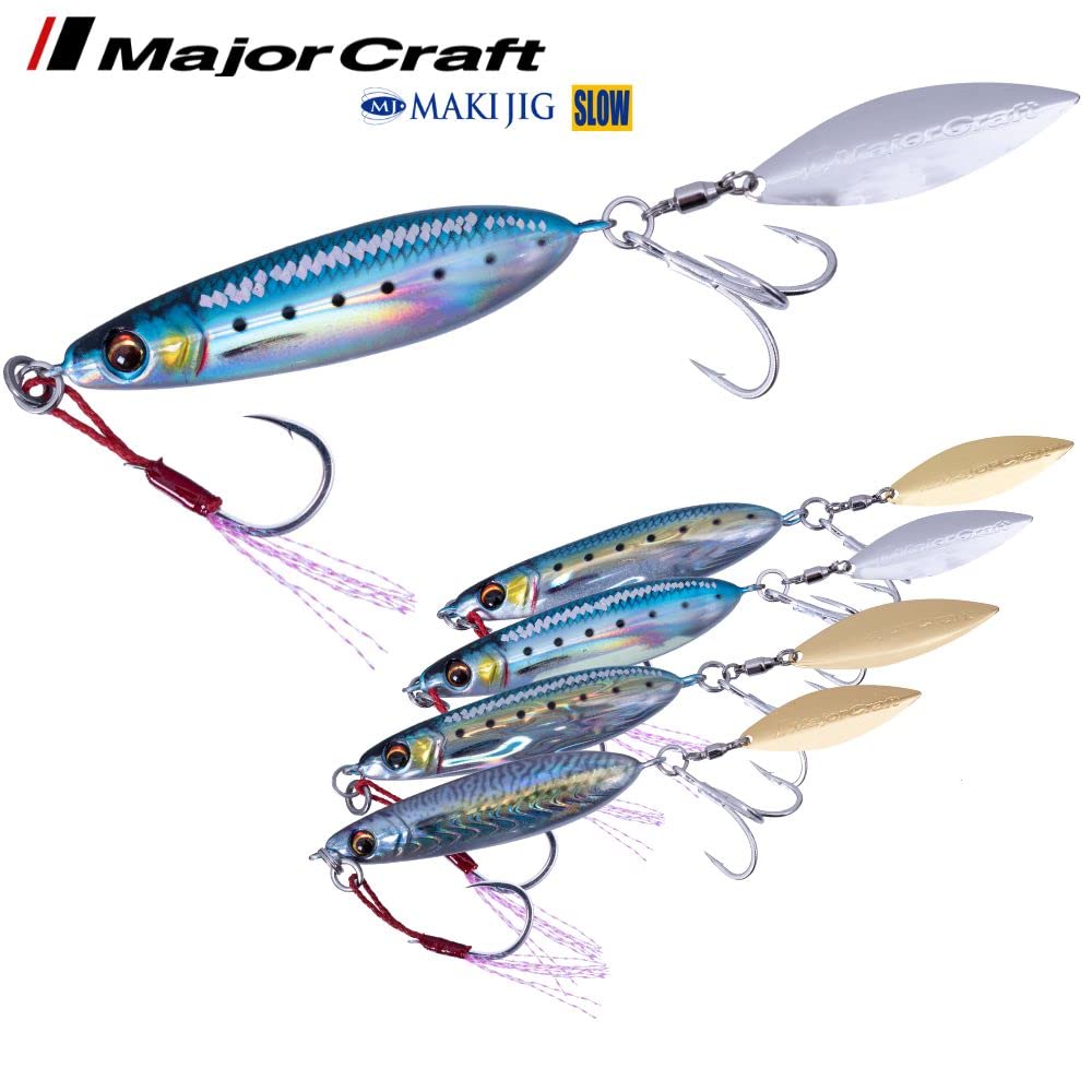 Majorcraft MAKI-SLW30L080LIVEIWASHI Maki JIG 30g Fishing Lure - Sabiki Rig Jig For Saltwater & Freshwater