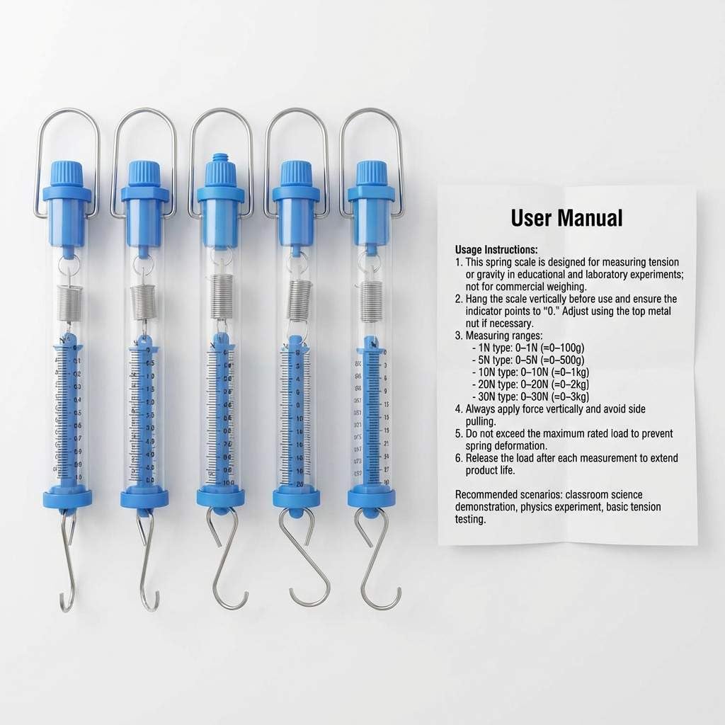 QWORK Spring Scale Set - 1N to 30N, Gram & Newton -3