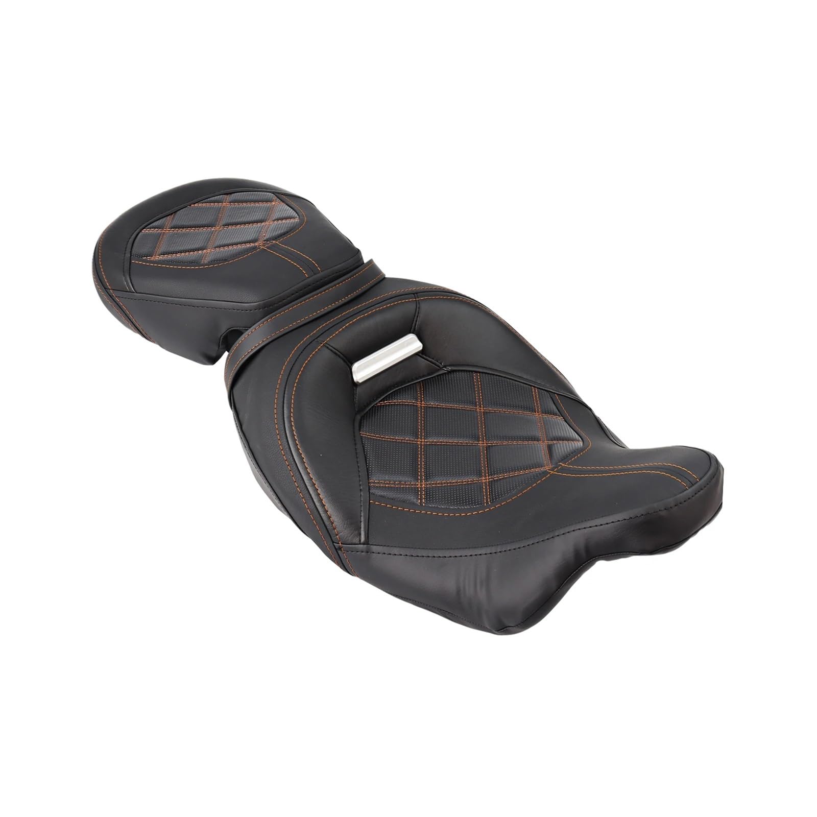 Asiento Trasero Para Moto De 2 Plazas | Compatible Con Touring, Street, Road, King, Electra, Glide 1998-2008 | Color Negro