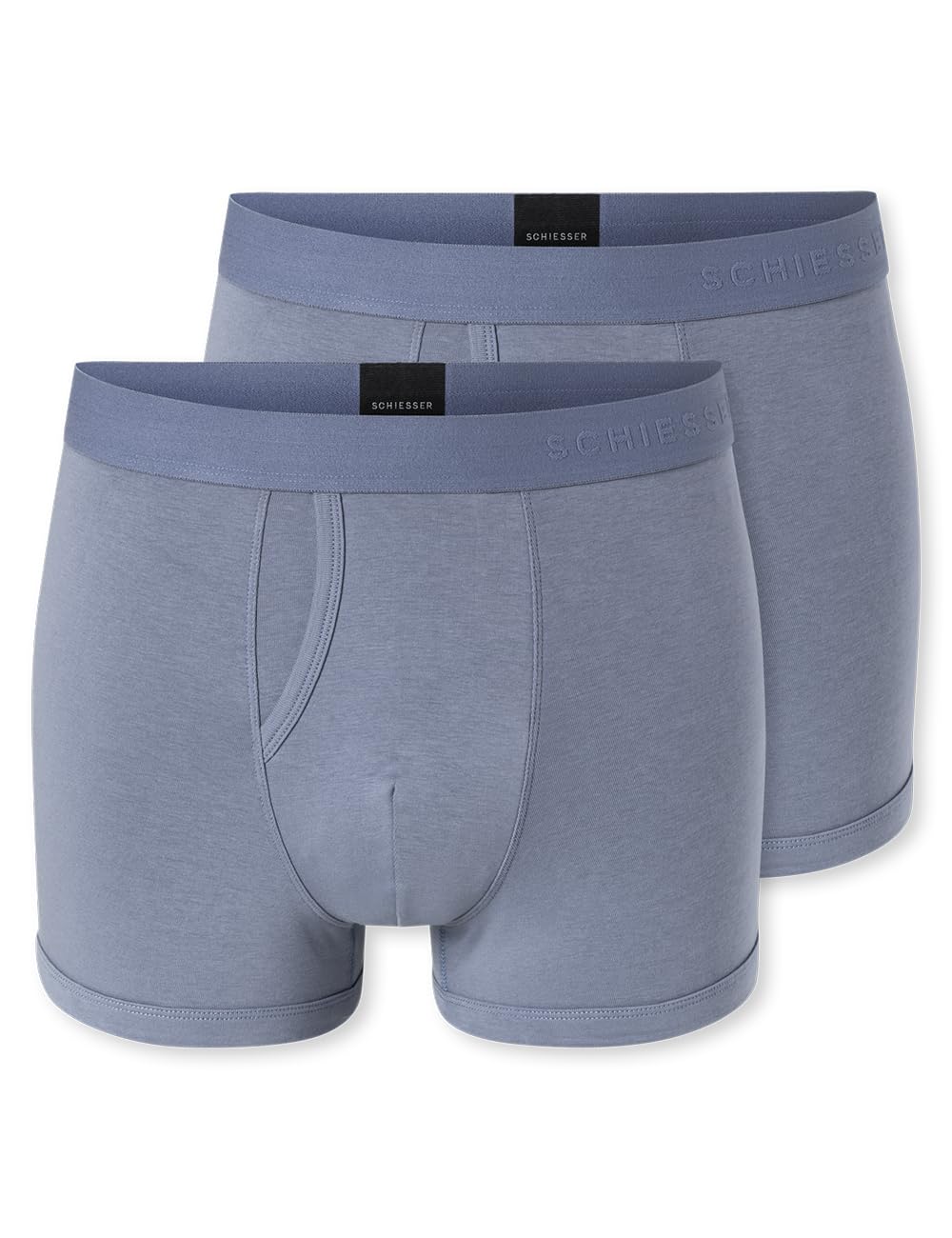 Bóxer para hombre Schiesser ropa interior de algodón acanalado cómodo 6