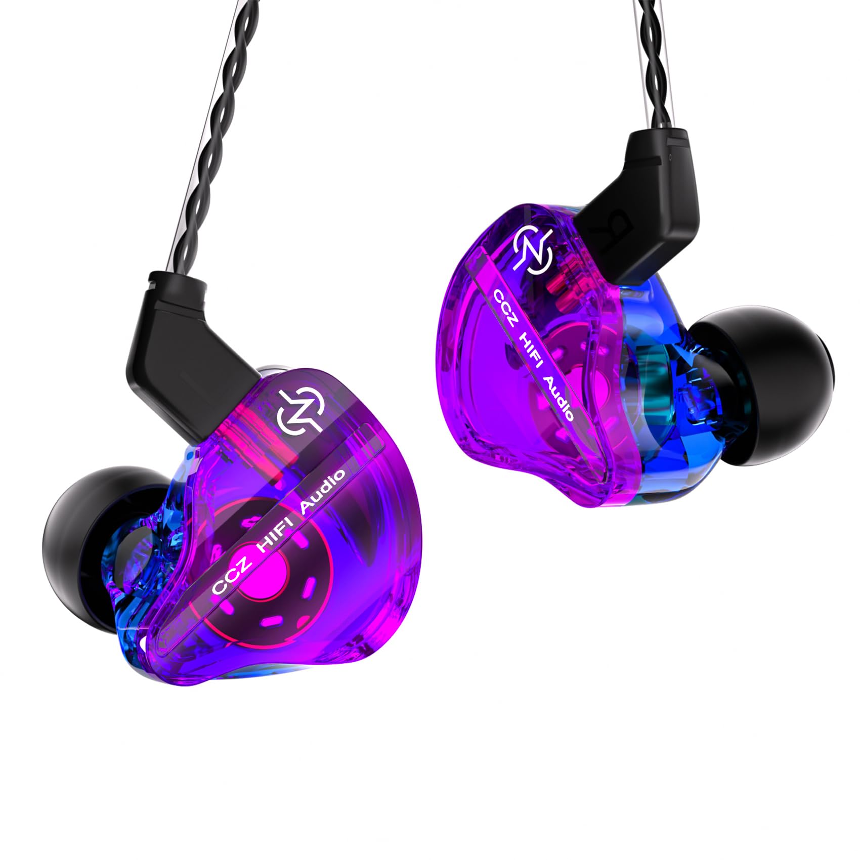 Yinyoo CCZ DC01 PRO Cuffie con Filo,Bassi profondi In Ear Monitor Auricolari,Potente Diaframma Composito Magnetico,Comodo Cuffiette con Cavo OFC di Trasmissione Stabile ad alta Purezza per Gaming