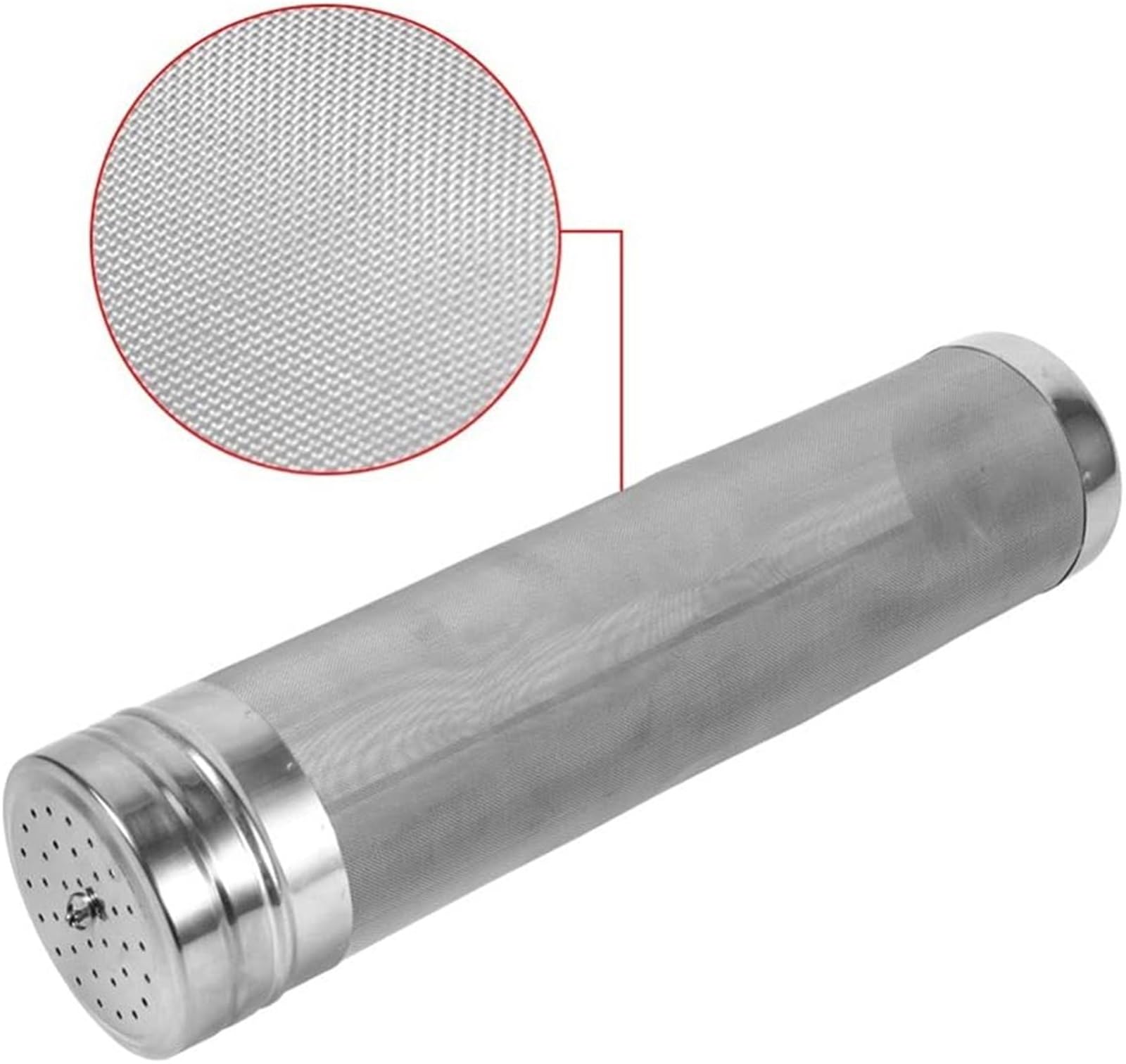 Filtro de Bomba de Agua de Alta eficiencia - Filtro de Malla de lúpulo de Acero Inoxidable de 300 micrones for hidrolimpiadoras y elaboración de Cerveza casera (7 x 18/7 x 29 cm),Filtros p