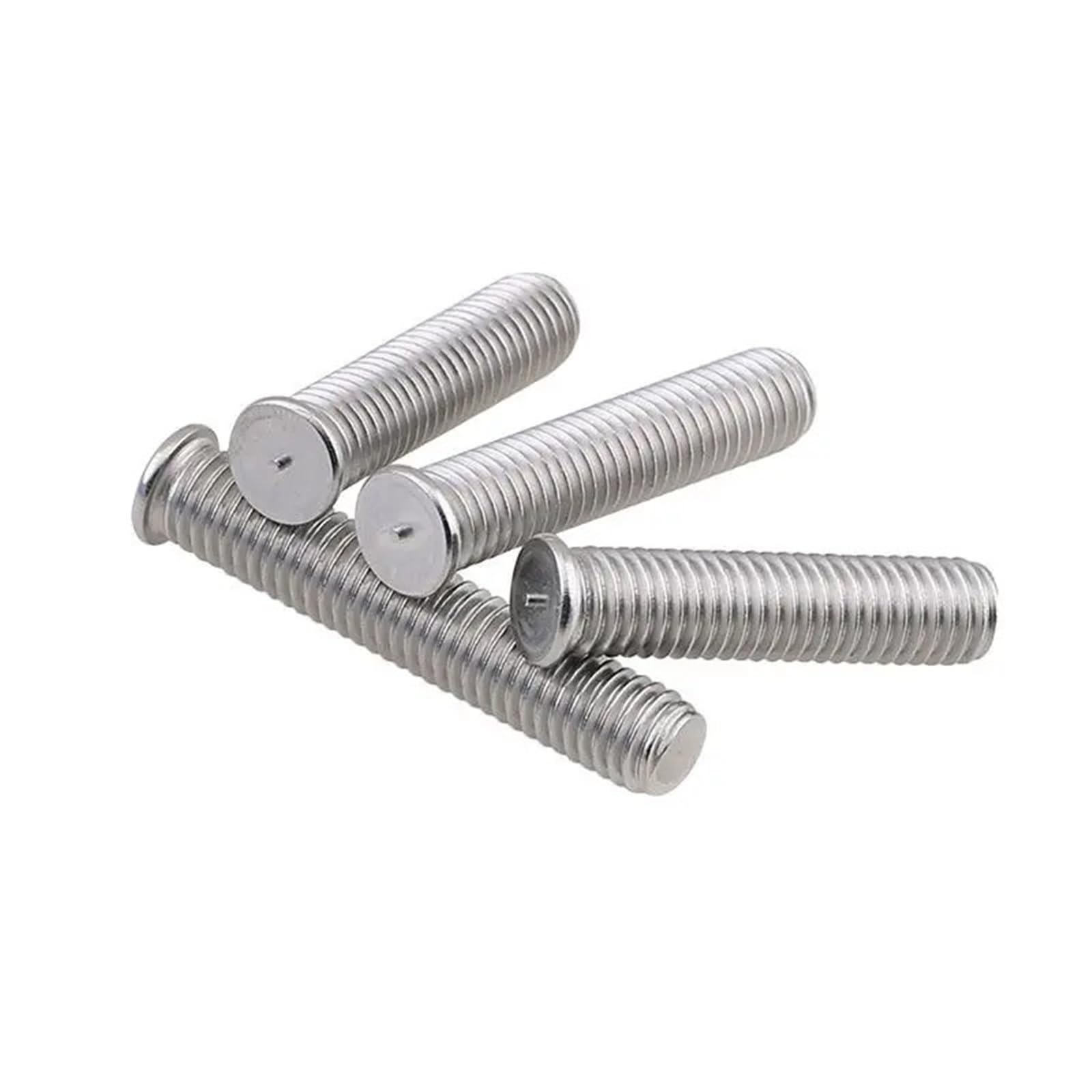 100-1000 piezas de espárragos soldadura M3 M4 M5 M6 for por descarga condensadores, tornillos acero inoxidable, clavos(Silver-500Pcs,12MM_M6)