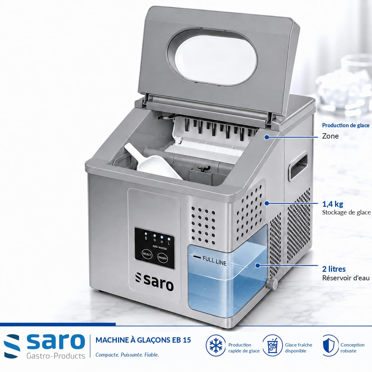 SARO Machine à Glaçons EB 15