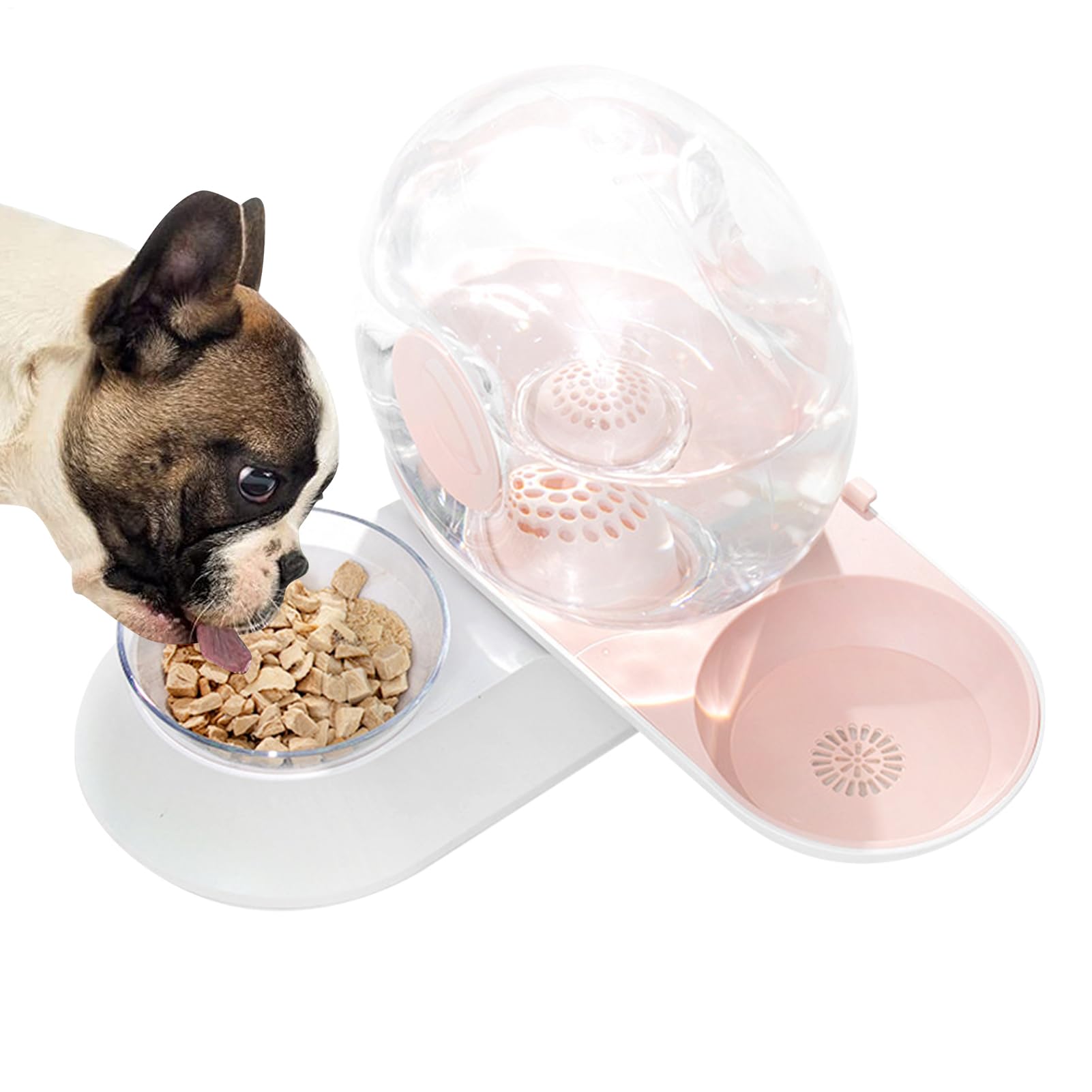 Bebedero para Perros Recipiente Alimenticio Antiderrames por Sifón para | Dispensador Automático de Agua para Perros para Cachorros Conejos Animales Todas las Razas