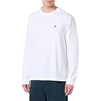 Calvin Klein LS Easy Monogram Tee LV04RD247G Tees, Bianco (Bright White)