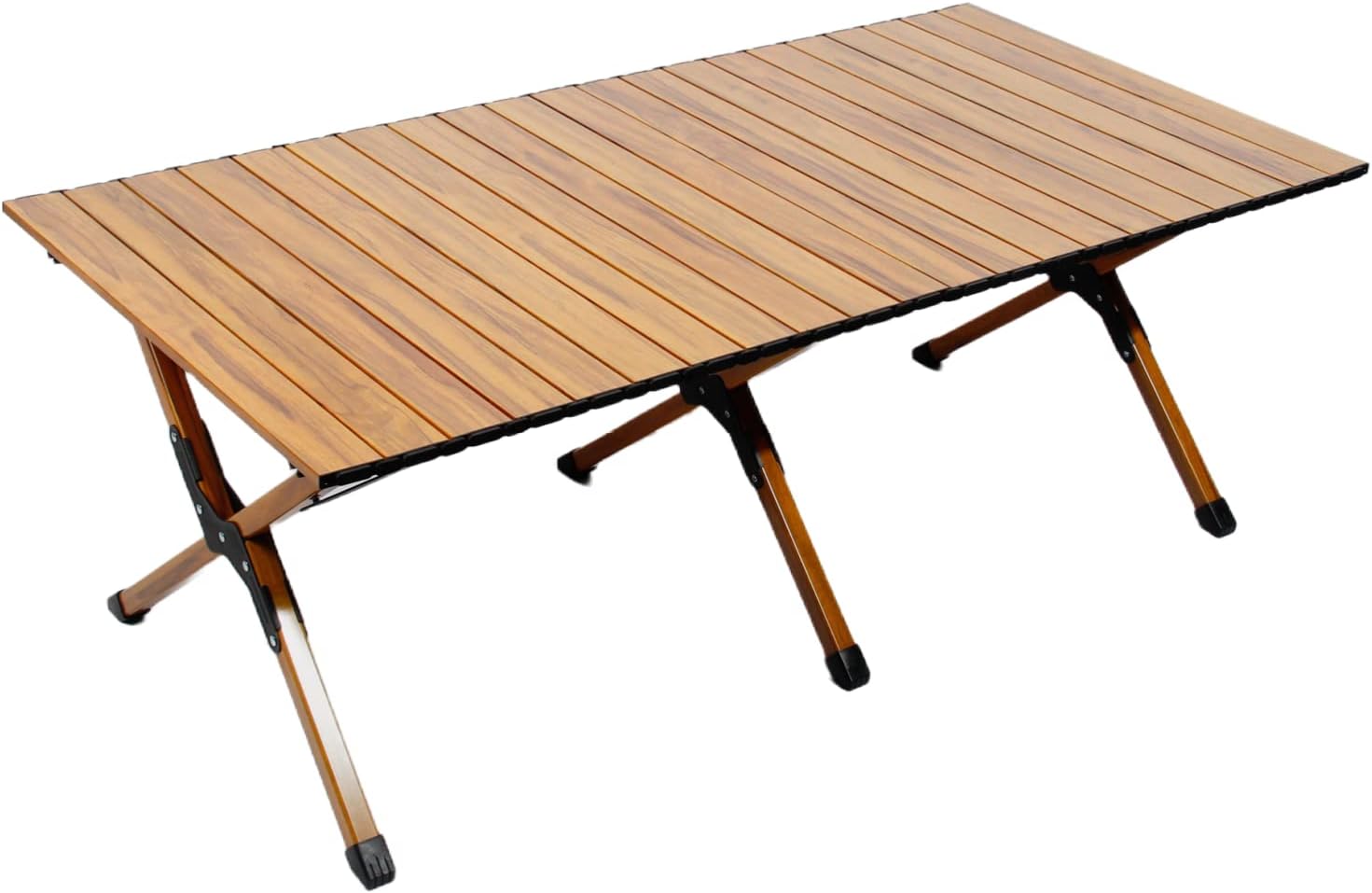 Amazon SWAG GEAR キャンプテーブル ウッドロールテーブル 組み立て簡単 コンパクト 収納バッグ付 ローテーブル インテリア