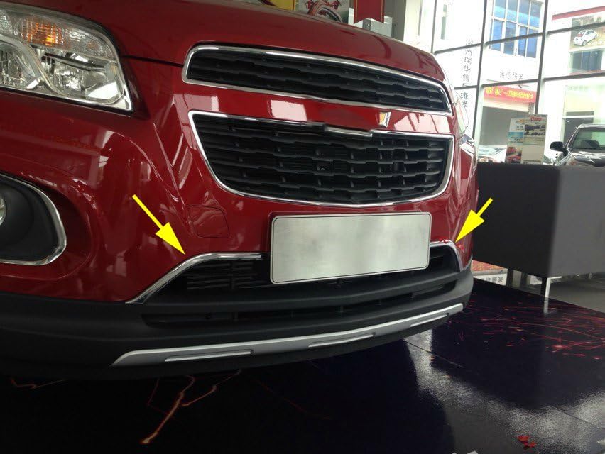 Front Grille Edge Trim for Chevrolet Trax 2014-2017, Protection Decoration Retrofit effect Accessories Parts front bumper Guards