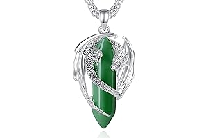 Enchanting Jade Dragon Crystal Necklace: A Symbol of Balance and Harmony