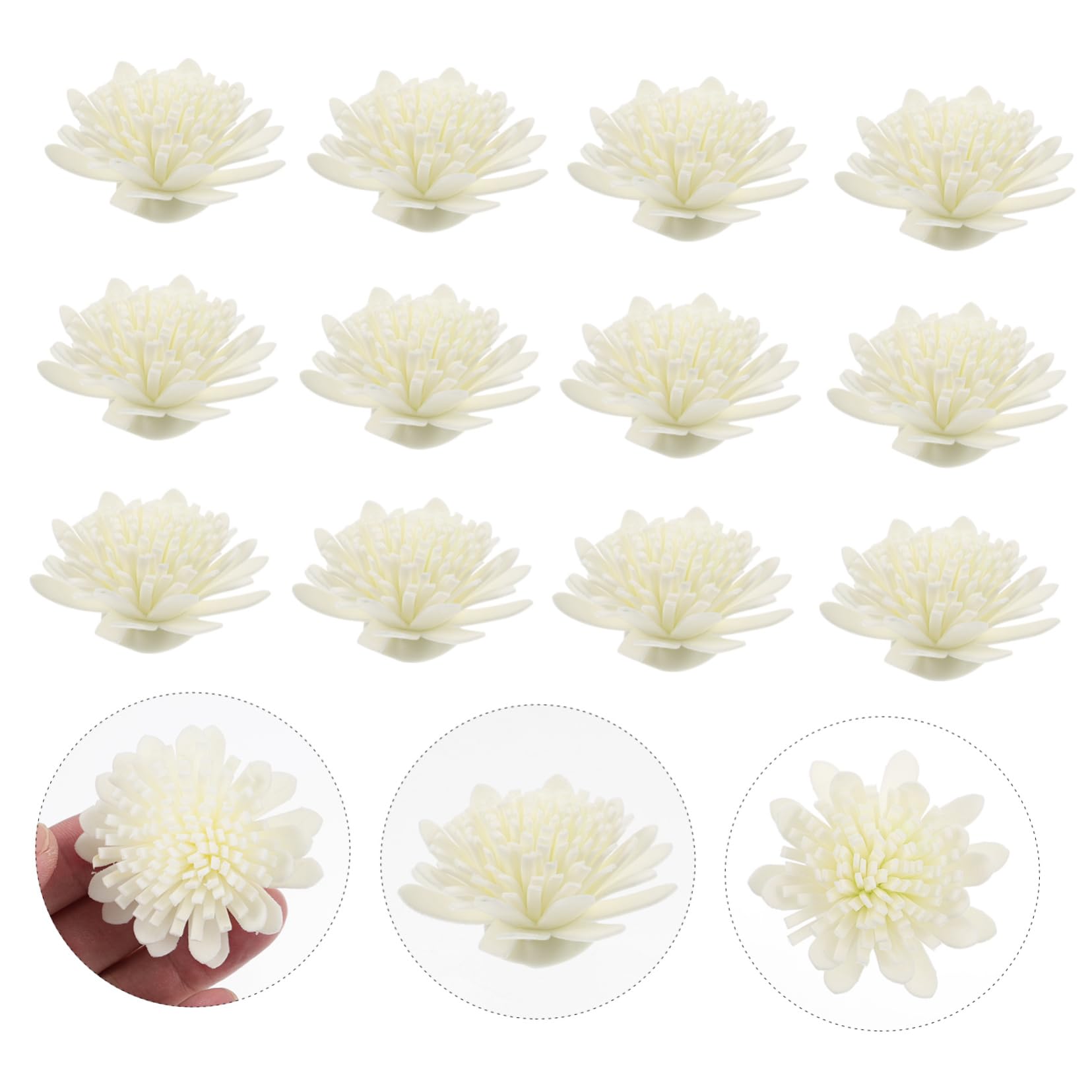 SHOWERORO 300piezas Flores Difusoras De PE para Aromaterapia Accesorios De Perfume y Decoración para