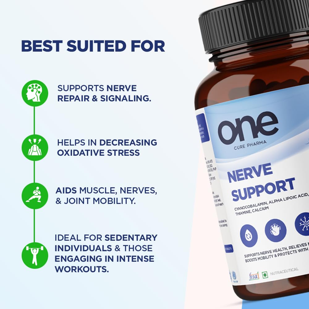 Nerve-Support Tablets for Men & Women | Numbness, Tingling, Sciatica & Supports Nerve Function & Circulation | Alpha Lipoic Acid with Vitamins, Minerals & Antioxidants | 30 Tablets | 1 Serving a Day. — Amazon image 3