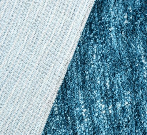 Image of Bathroom Mat Anti Slip Bathmat Water soak Absorbent Mats (40x60 CM, Blue)