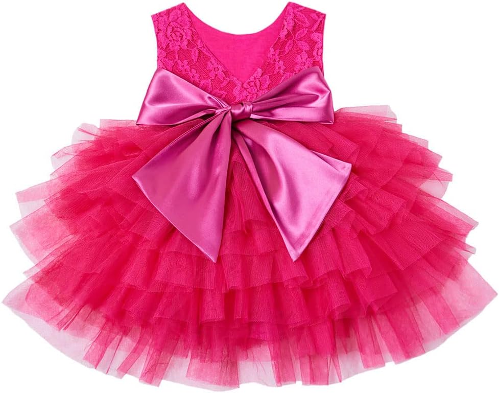 CilucuCilucu Pink Lace Tutu Party Pageant Gown Dress
