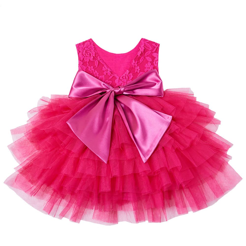 CilucuCilucu Pink Lace Tutu Party Pageant Gown Dress