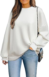 Ladies white crew neck jumper Clearance