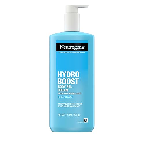 Neutrogena Hydro Boost - Crema de gel corporal, loción corporal hidratante con ácido hialurónico para piel normal a seca, hidratante ligera sin