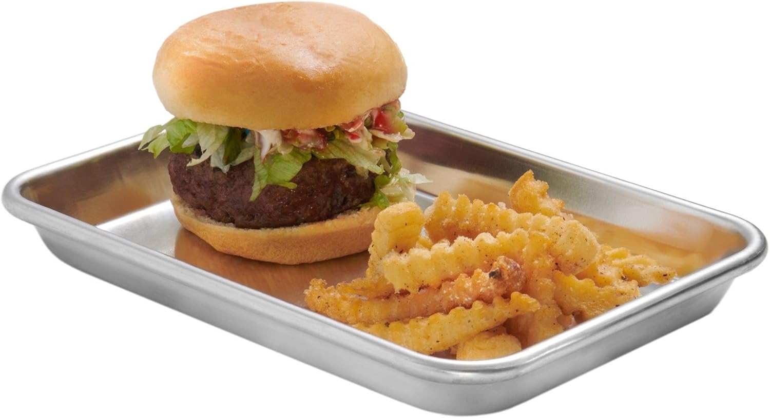 Kratos by Hubert Commercial Baking Sheet, Eighth-Size 6.5"x9.5" 19 Gauge Standard Duty Sheet Pan (36-Pack)