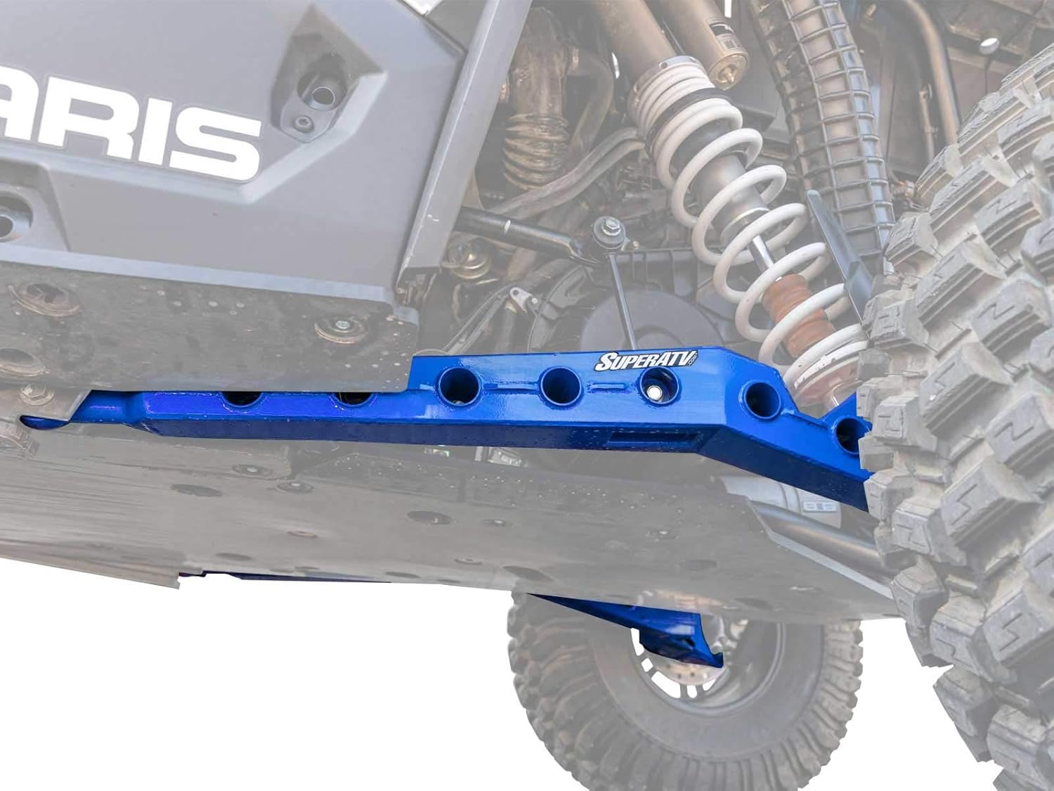 SuperATV Heavy Duty High Clearance Rear Trailing Arms for Polaris RZR XP Turbo/XP 4 Turbo (2016+) - Voodoo/Velocity Blue