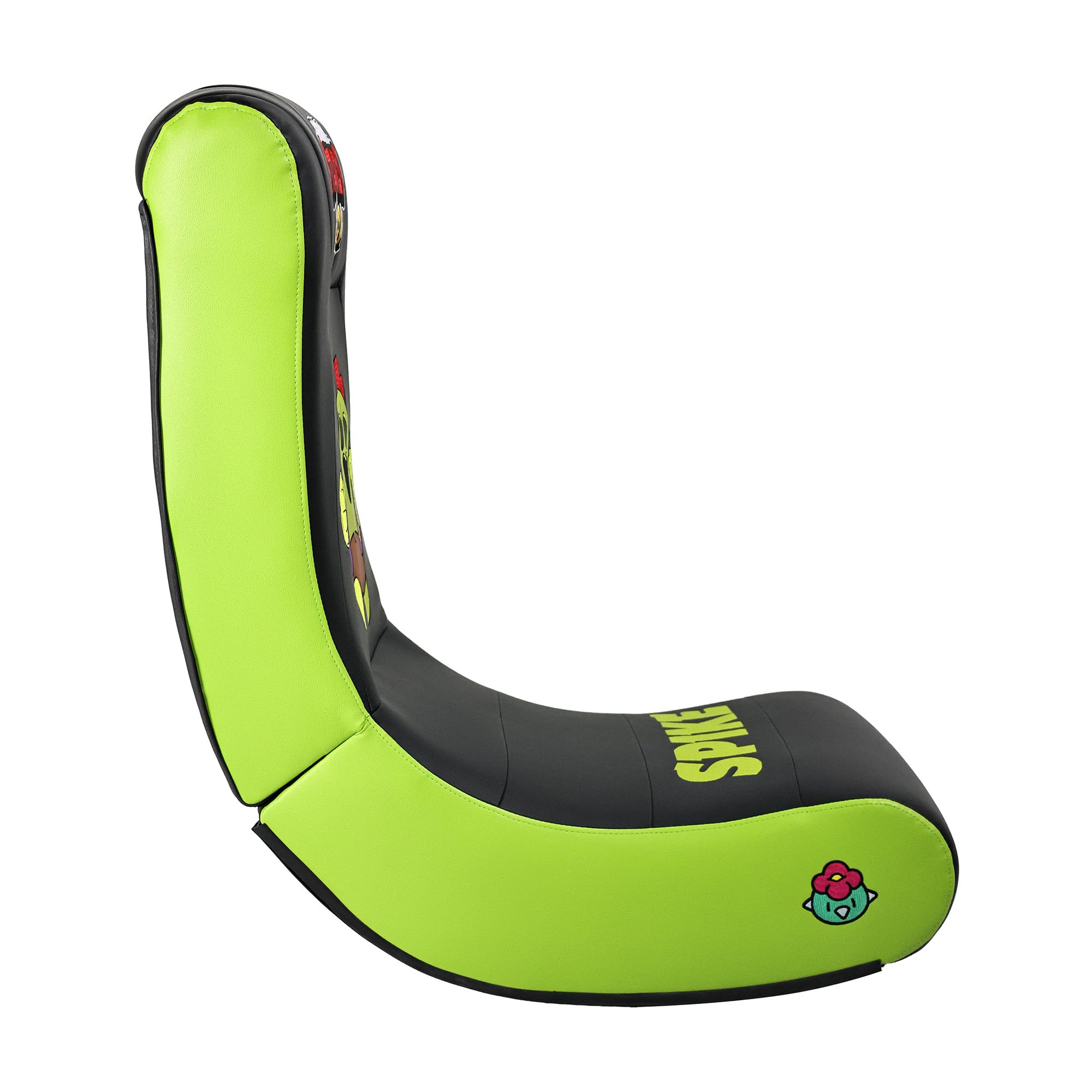 SUBSONIC Sedia a Dondolo da Gaming Spike per Brawl Stars, Ergonomica con Licenza Ufficiale, in Similpelle Nera e Verde, con Poggiatesta, Pieghevole, per Soggiorno e Camera da Letto