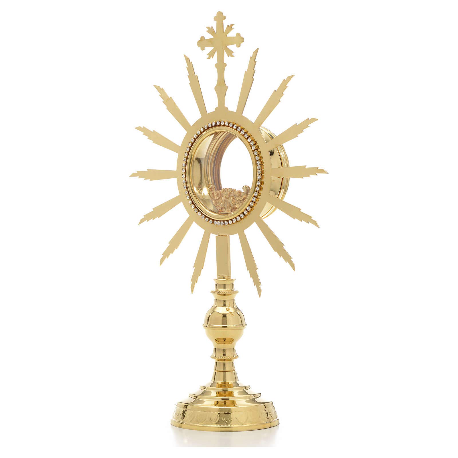 Holyart Monstracje Kustodia Relikwiarze metal: Monstrancja wys. 38 cm kustodia 8 cm