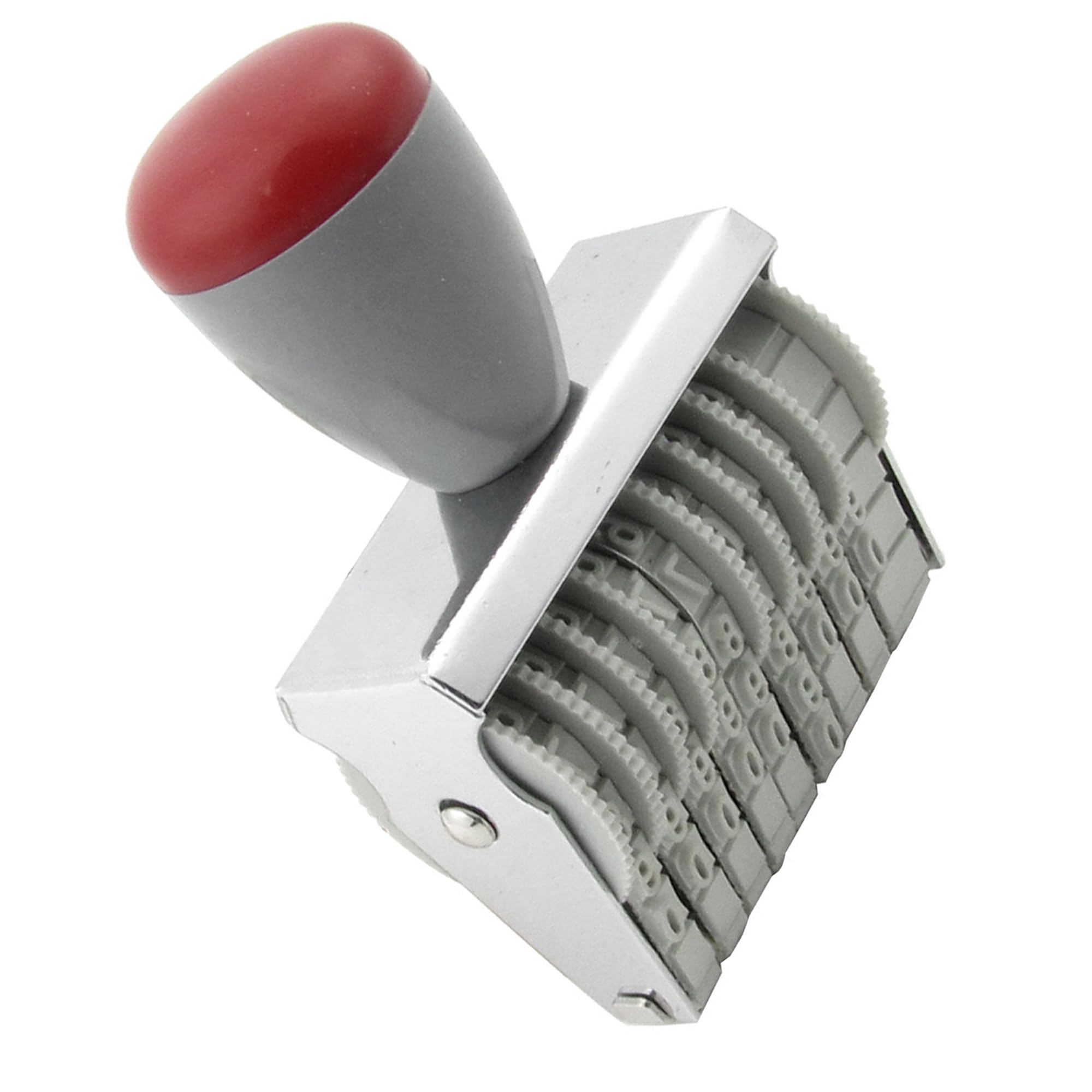 Sourcingmap 0-9 Numbers Digit Numbering Stamp - Grey/Red, Red, Gray, 8 x 4 mm - Image 3