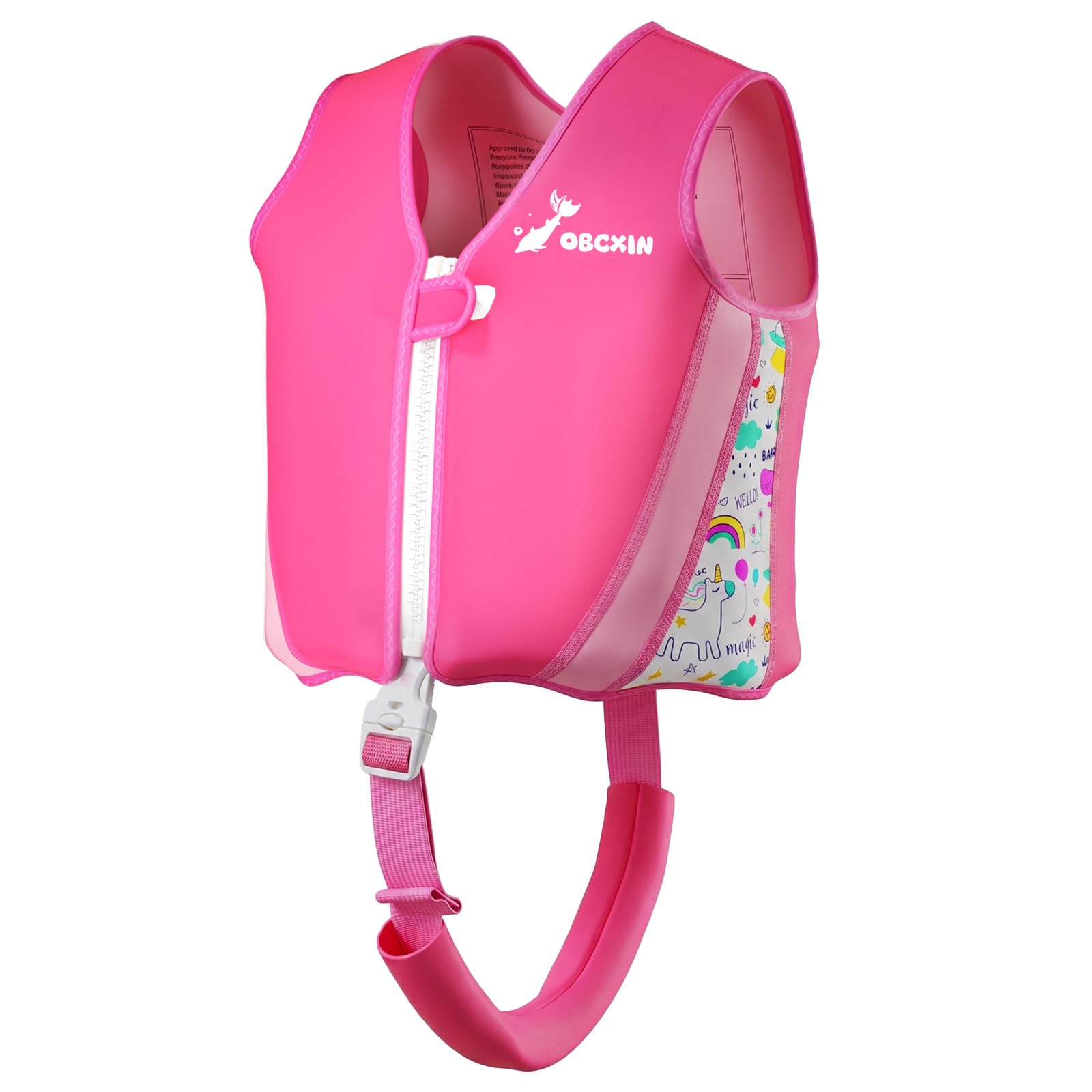 Chaleco de Natación para Niños, Flotador Ajustable, TÜV geprüft, Neopreno Suave