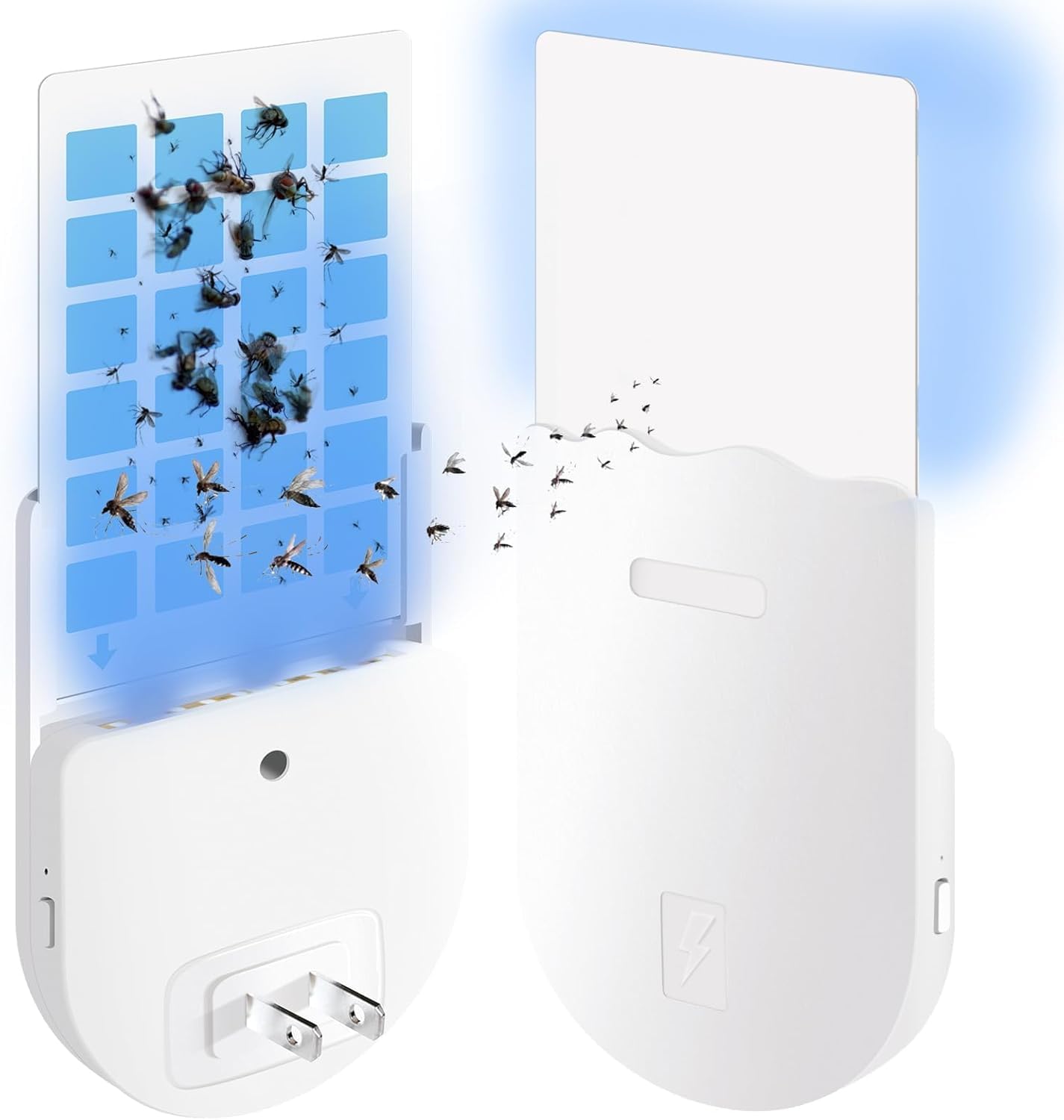 Indoor Fly Trap for Home - Bug Zapper Fruit Fly Traps for Indoors Mosquito Repellent gnat Traps for House Indoor Moth Traps gnat Trap Fungus Control gnat Killer Indoor Plugin Bug Catcher