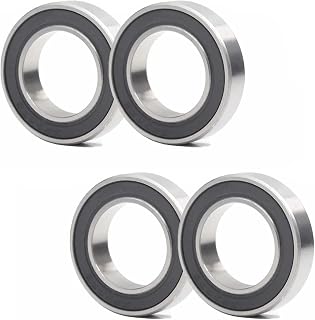 18307RS Bearings, 18x30x7mm Ball Bearing 18307-2RS Double Rubber Sealed Shielded Bearing ID 18mm, OD 30mm, Thickness 7mm Pre-Lubricated Deep Groove Ball Bearing for 3D Printer, Scooters 4pcs