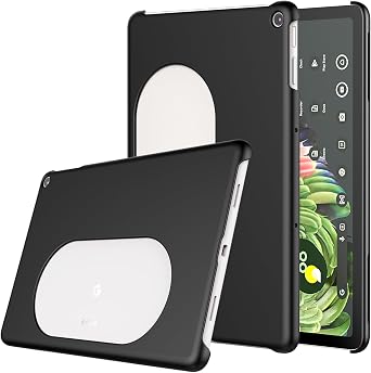 Foluu Slim Fit Tablet Case for Google Pixel Tablet 2023, Compatible with Charging Speaker Dock, Ultra Thin Matte PC with Non-Slip Grip Full Protective Cover for Google Pixel Tablet 2023 Black