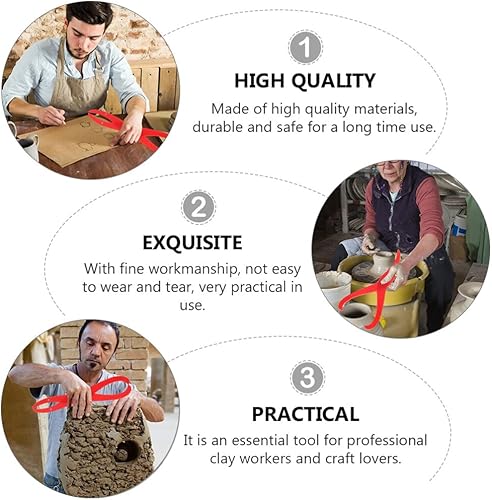 Miniatura 5 de VILLCASE Herramienta de medición de arcilla, 2 uds, herramienta de medición de arcilla de cerámica, herramienta de medición de cerámica de arcilla,