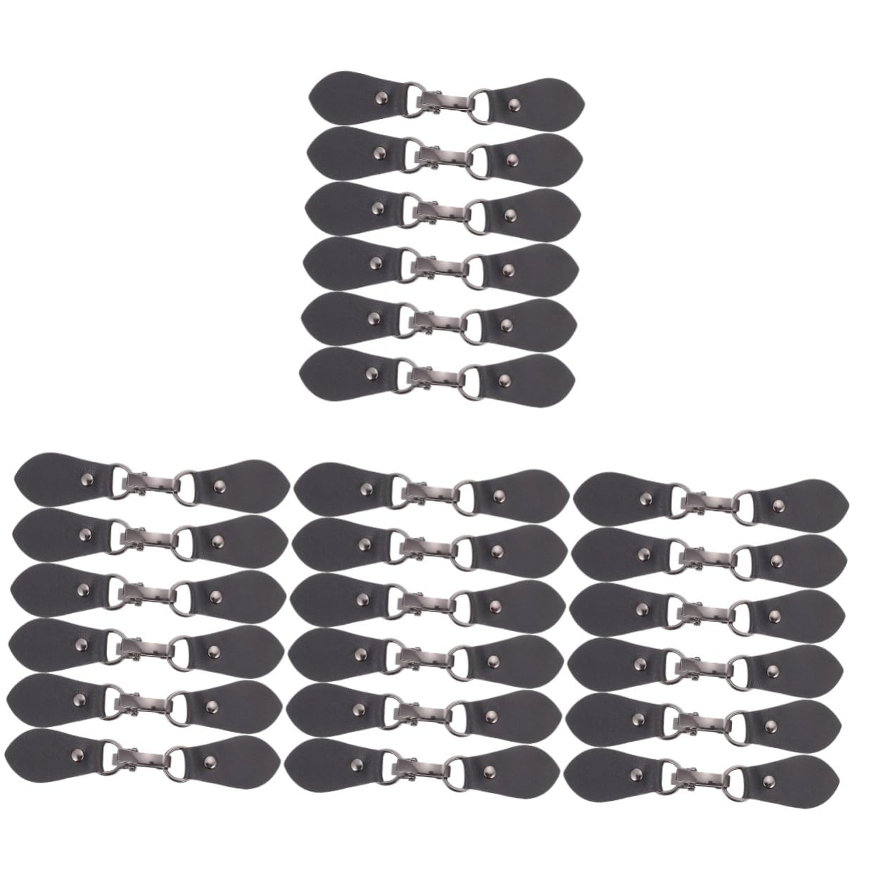 LIFKOME Cierres Metálicos Para Cárdigan Con Broche De Hebilla Y Pin Para Suéter Clips De Piel Negros Resistentes Para Accesorios De Ropa Y Chal Diseño Retro Duradero Y