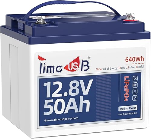Timeusb Batería LiFePO4, batería de litio de 12 V 140 Ah Group31 con corte de baja temperatura, BMS integrado de 100 A, energía máxima de 1792 Wh,