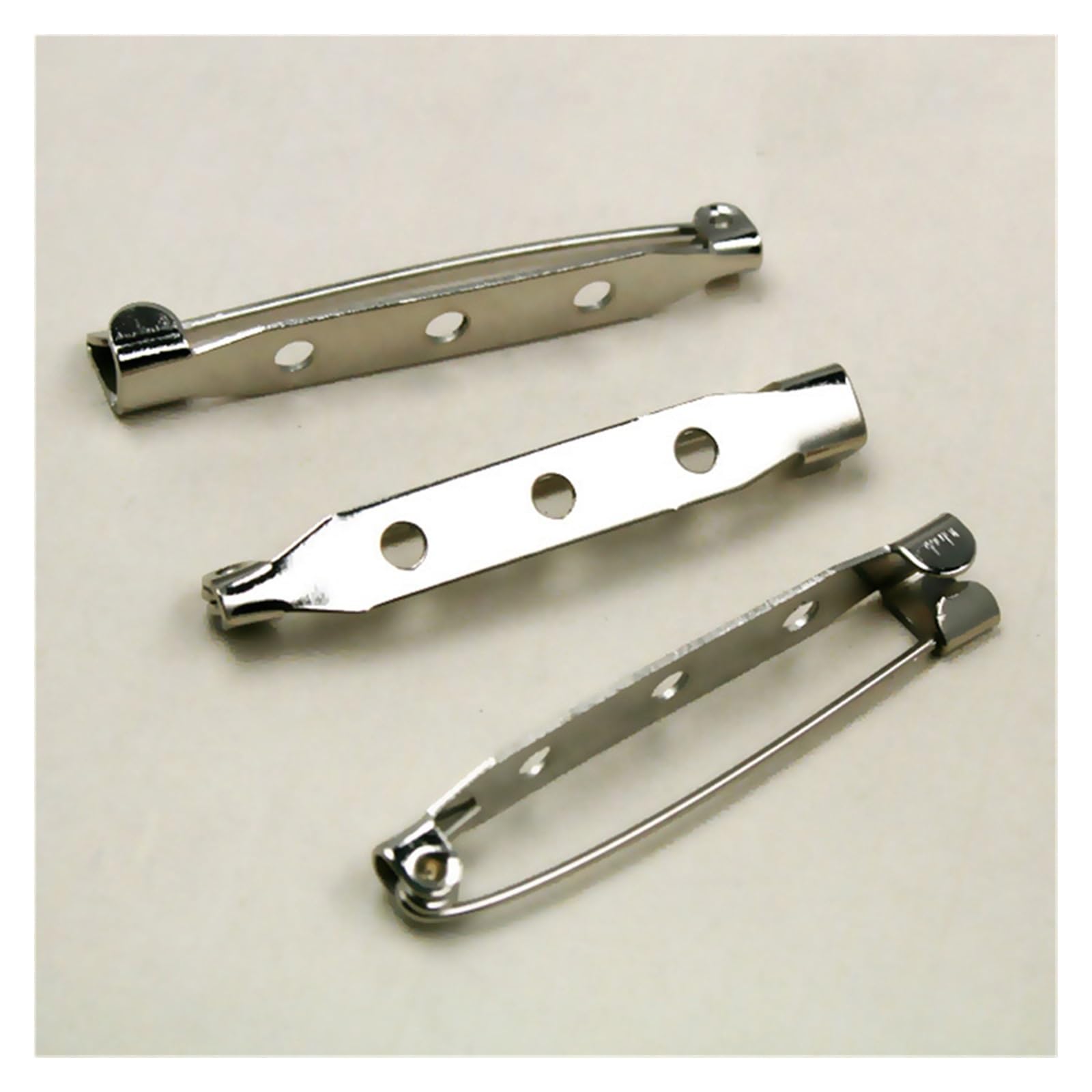 Zapięcia do broszek, Brooch Catch Bar Lock Clasps Hooks Accessories for DIY Jewelry Making Connector 15mm 30mm 38mm 15pcs 10pcs(15 MM 15pcs)