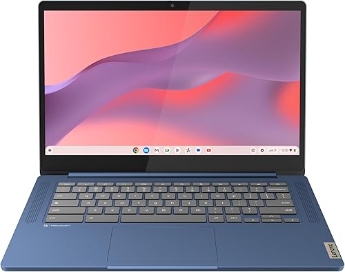 Lenovo IdeaPad Slim 3 Chromebook - 2024 - Portátil ligero - Altavoces MaxxAudio Waves - Pantalla HD de 14" - Cámara HD 720p - Memoria de 4 GB -