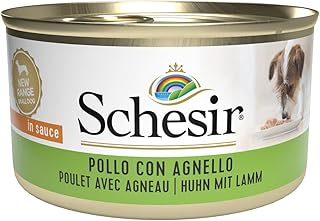 Schesir, Nassfutter für Erwachsene Hunde mit Huhn und Lamm, aus weichem Gelee (24 Dosen à 85 g) product image