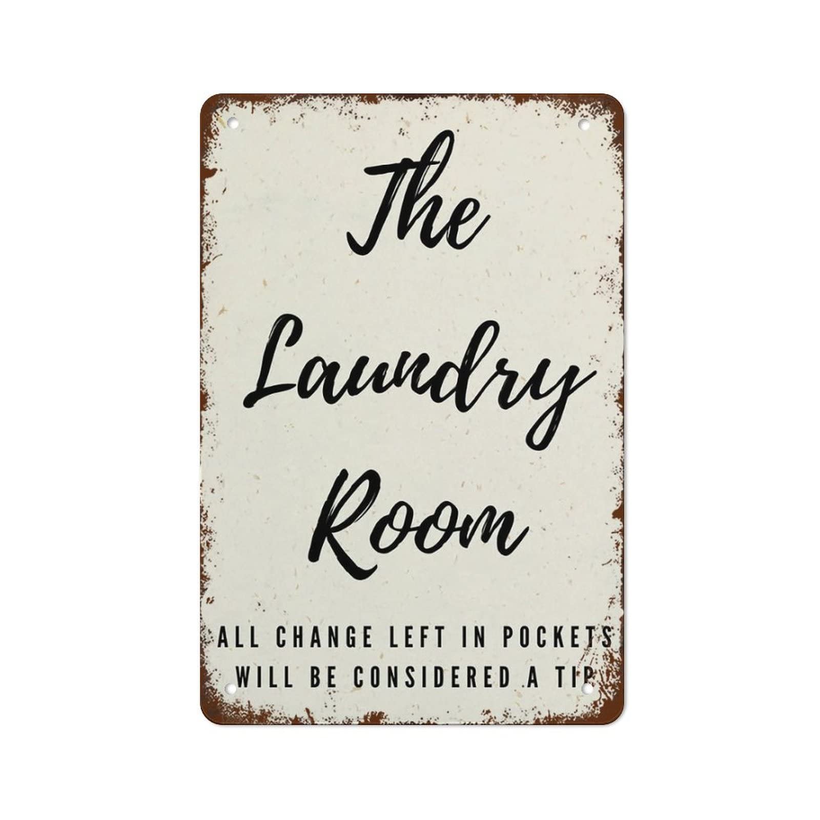 Pibonto Women's Wall Art Funny Laundry Room Print Utility Room Prints Home Decor The Laundry Room Retro Garden Metal Tin Signs Vintage Coffee Room Bar Club Wall Decor Sign Gift For 8X5.5 Inch Plaque Tin Sign