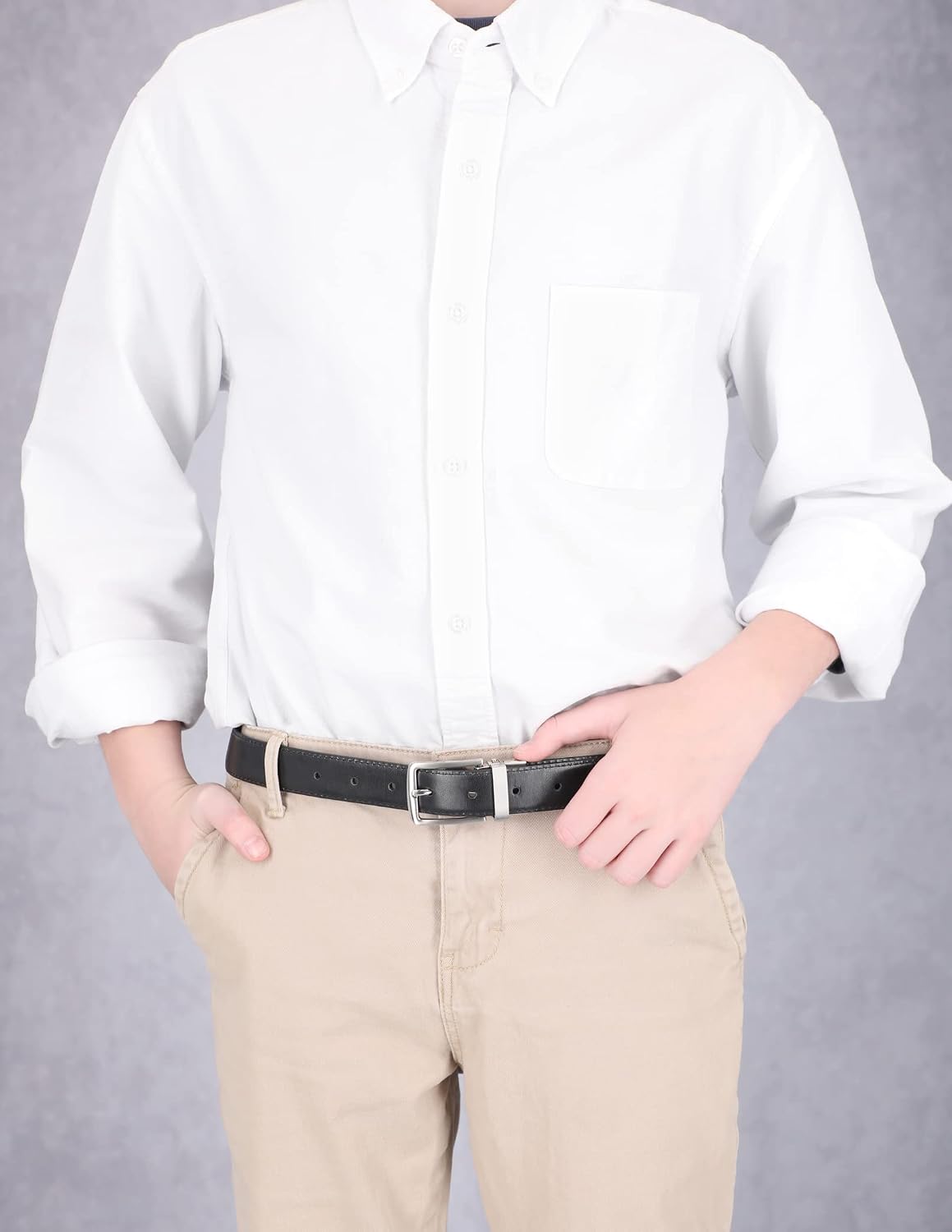 Steve Madden Boys' Reversible Belt for Kids