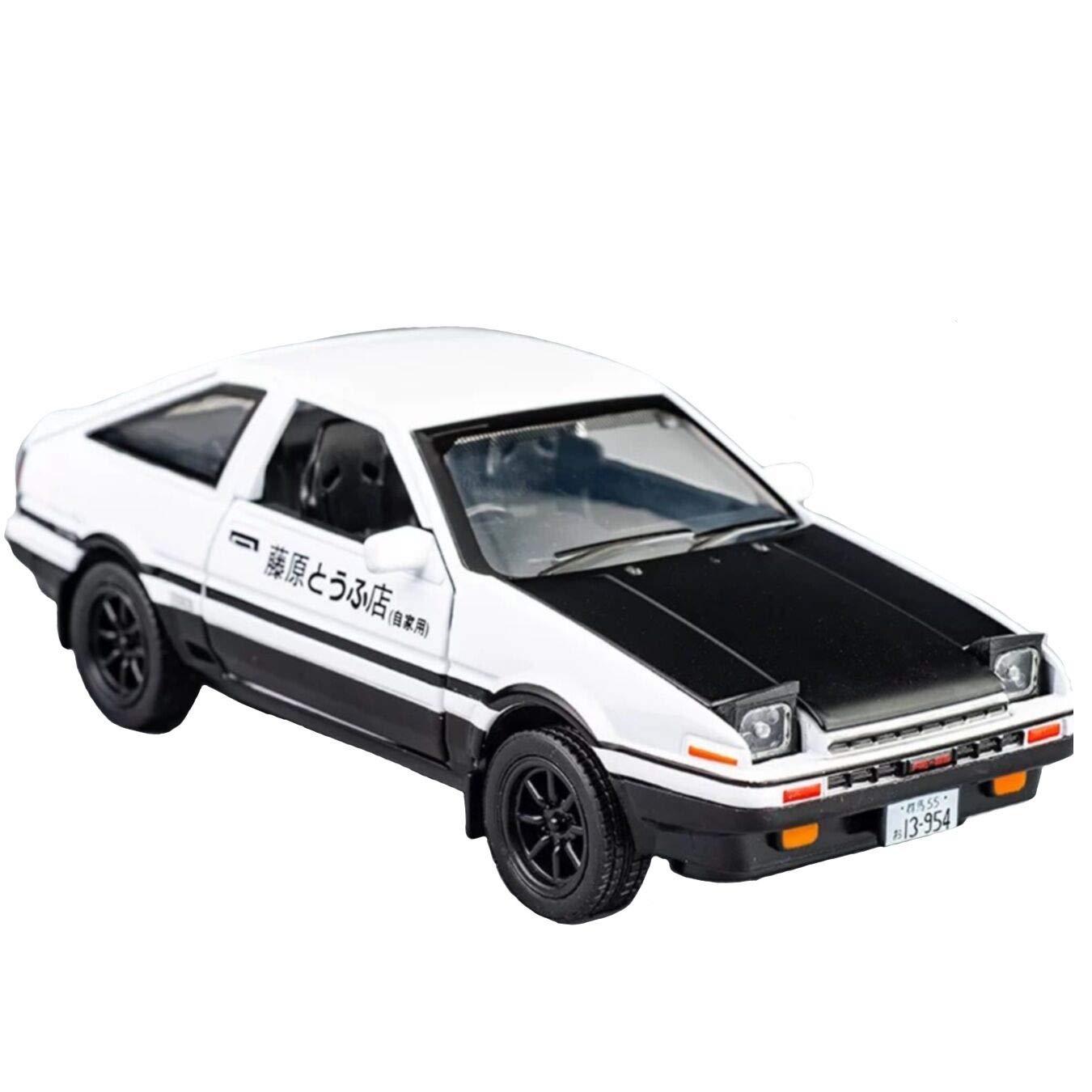 JQKA Children's Alloy Simulation AE86 Initial D Alloy Model Car, Suitable For Boys And Adults, Fujiwara Tofu Shop Model Car Pull Back Toy Simulation Car Model