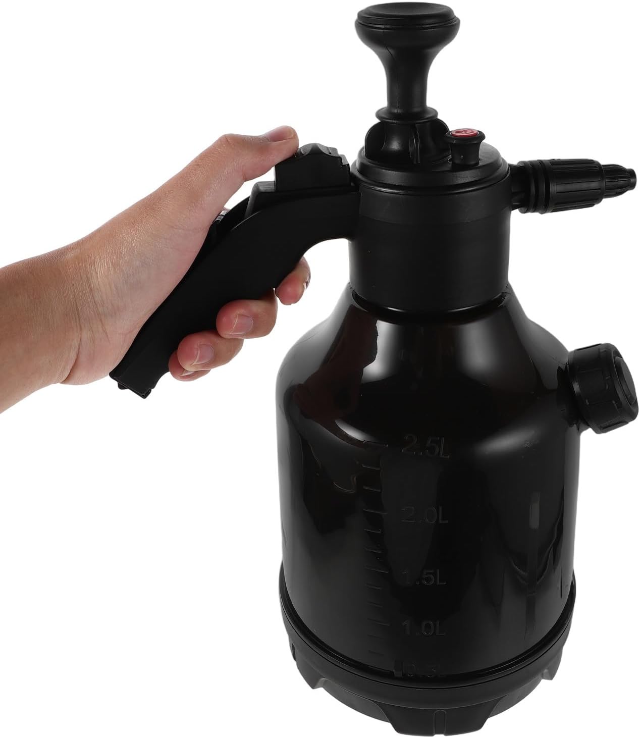 DOITOOL 3l Car Cleaning Pump Sprayer with High Pressure Foam and Water-Saving Design, Black Plastic Handheld Foam Applicator Bottle for Automotive Washing and Household Use